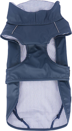 Glee Blue Waterproof Dog Coat with 55cm Back Length
