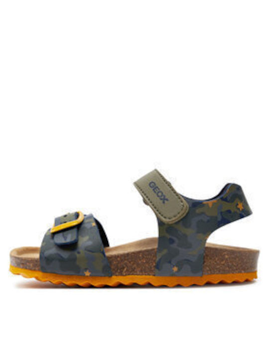 Geox Παιδικά Πέδιλα B Sandal Chalki Πράσινα