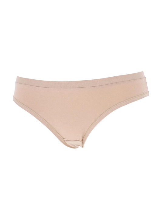 Cotonella Brasiliano Baumwolle Damen Slip 3Pack Beige