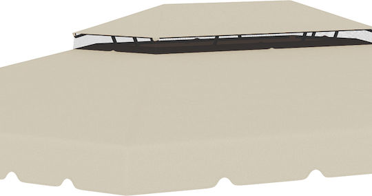 Outsunny Replacement Umbrella's Fabric Beige 3x4m