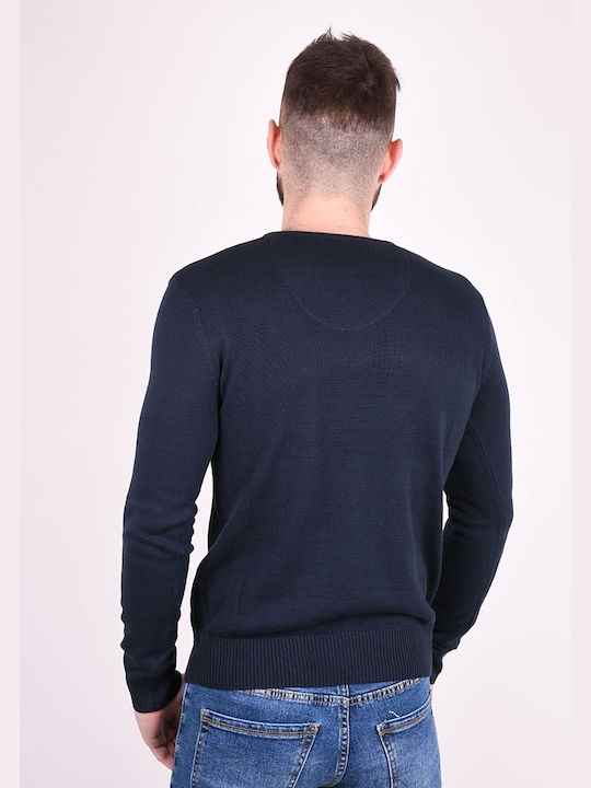 Clever Men's Long Sleeve Sweater BLUE