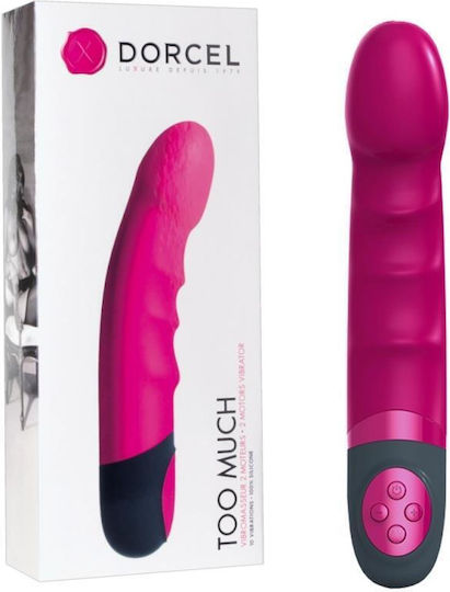 Dorcel Too Much Κλασικός Δονητής 20cm Fuchsia
