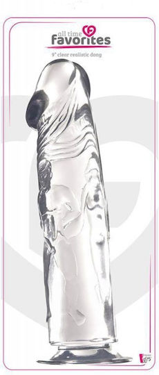 Dream Toys Jelly Perfect Realistic Dildo Ρεαλιστικό Dildo με Βεντούζα Clear 23cm