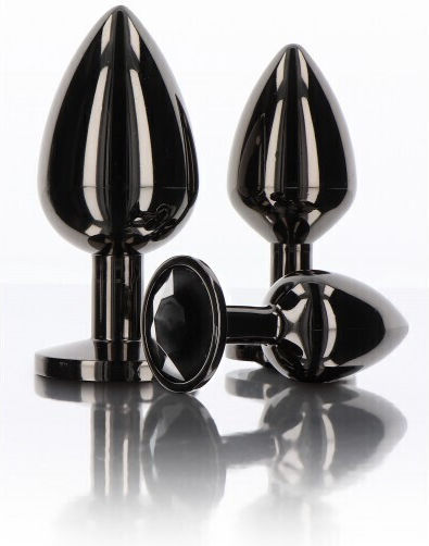 Taboom Diamond Jewel Dop Anal Mediu Neagră 8.2cm
