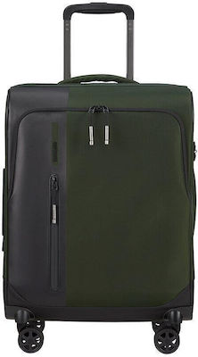 Samsonite Trvl Spinner Cabin Travel Suitcase Earth Green with 4 Wheels Height 55cm.
