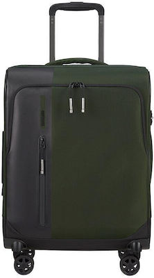 Samsonite Trvl Spinner Cabin Travel Suitcase Earth Green with 4 Wheels Height 55cm