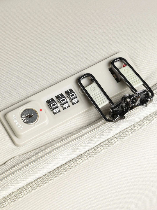 Samsonite Airea Μεγάλη Βαλίτσα Ταξιδίου Υφασμάτινη Μπεζ με 4 Ρόδες Ύψους 78εκ.