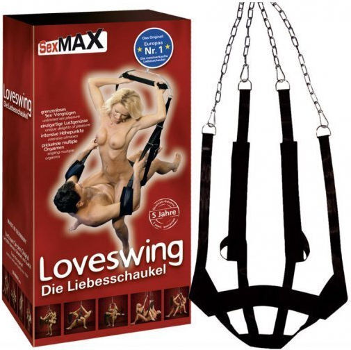JoyDivision Love Swing Deluxe Κούνια σε Μαύρο Χρώμα