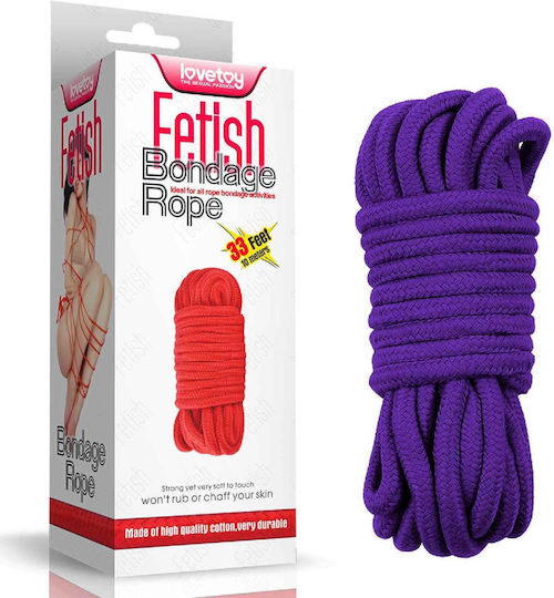 Lovetoy Fetish Bondage Rope Σχοινί Δεσίματος Purple