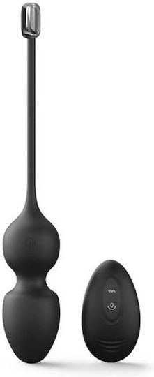 Dorcel Drahtlos Vaginalbälle Ferngesteuerte vibrierende Silikon-Kegelkugeln Black
