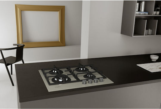 Whirlpool Εστία Υγραερίου Αυτόνομη 59x51εκ. Ασημί