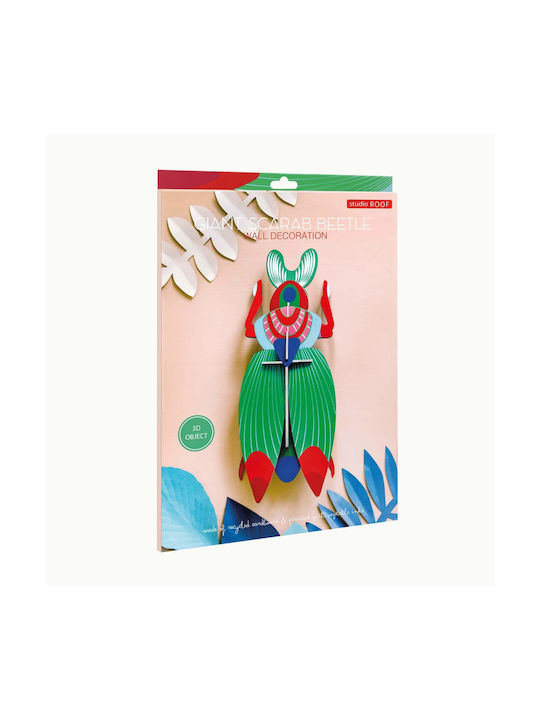 Studio Roof Multicolour Wall Decor Made of Paper 29x9x12cm