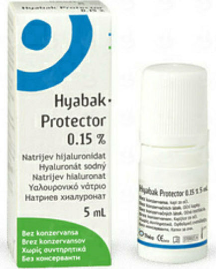 Thea Pharma Hellas Hyabak Dry Eye Drops with Hyaluronic Acid 5ml