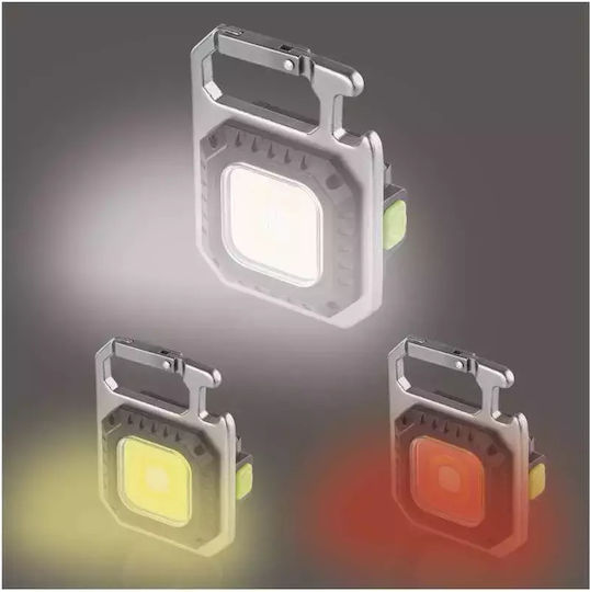 Emos Rechargeable Keychain Flashlight LED IP44 with Maximum Brightness 750lm Black