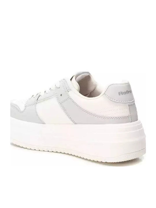 Damen Flatforms Sneakers Weiß