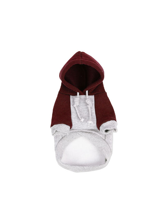 Glee Hood Sweatshirt Dog in Gray color L 33x33εκx33εκcm.