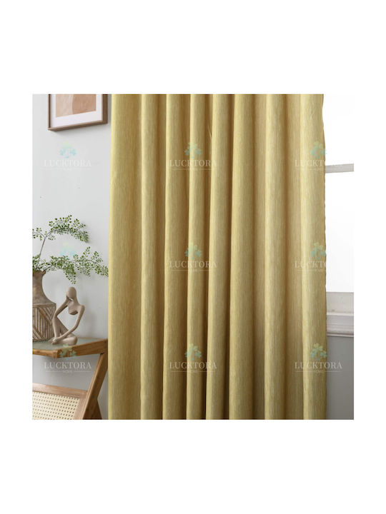 Lucktora Curtain with Pencil Pleat Yellow 270x280cm