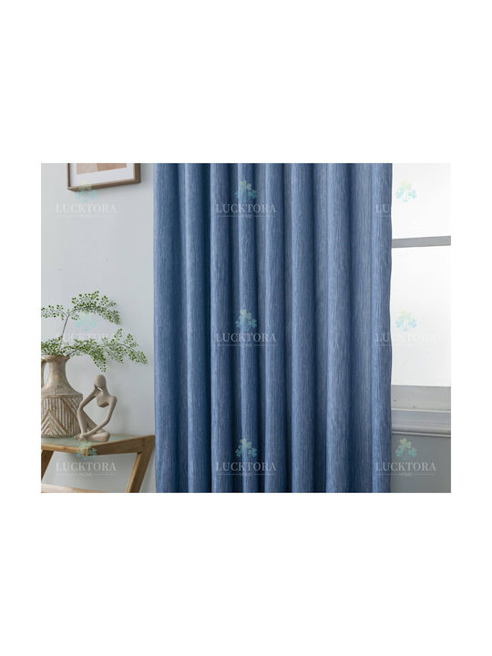 Lucktora Curtain with Pencil Pleat Blue 270x280cm