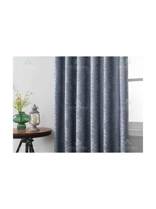 Lucktora Blue Grommet Curtain 270x270cm