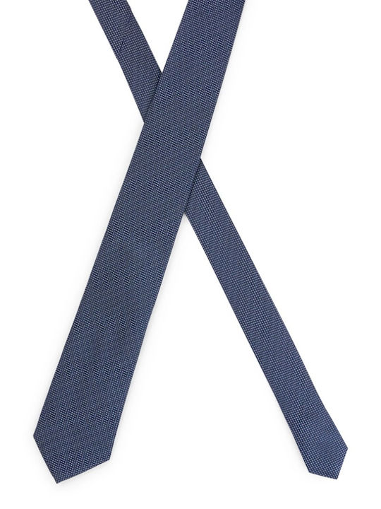 Hugo Boss Men's Tie Silk Monochrome in Navy Blue Color