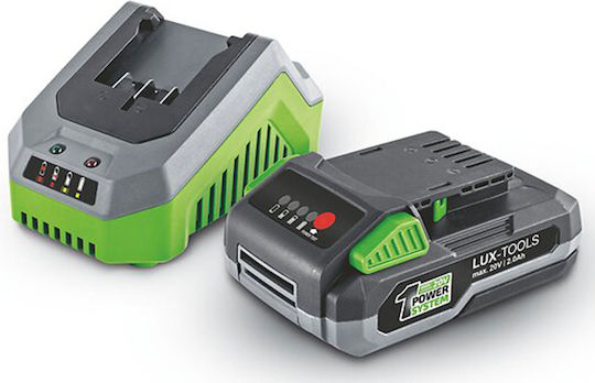 Lux Tools Batterie-Set Lithium Kapazität 2Ah 20V mit Ladegerät
