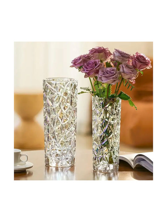 Keskor Decorative Vase Glass 13x13x23cm 1pcs