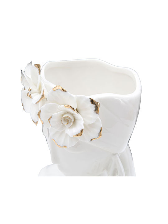 Mauro F Decorative Vase Gold 21.7x14x21cm