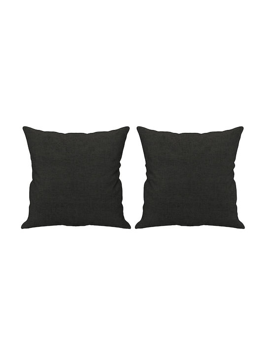 Living Room Furniture Set 3-Seater & 2-Seater & Armchair Black