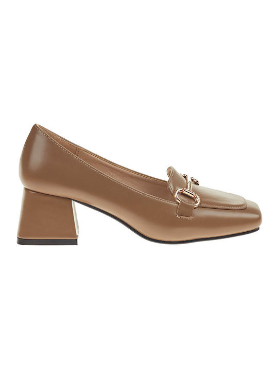 Verde Tabac Brown Medium Heels