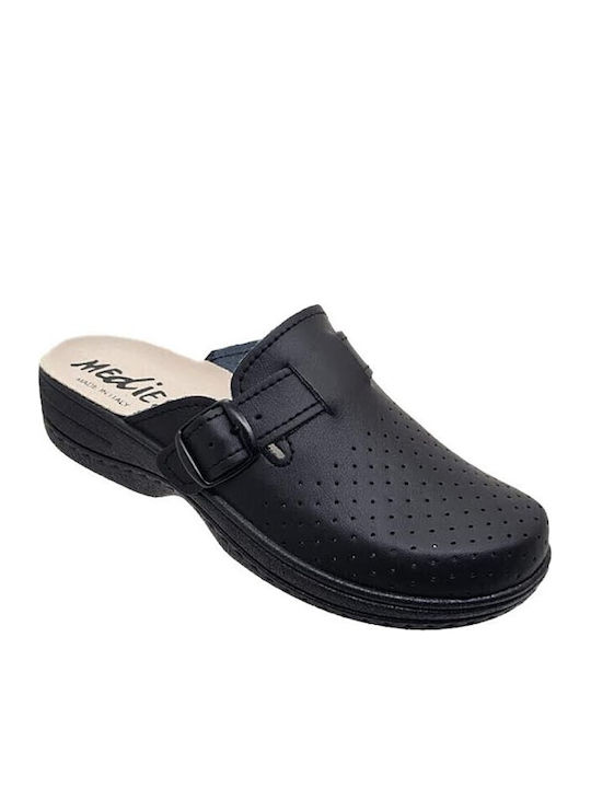 Anatomice Din Piele Papuci de Damă Negre
