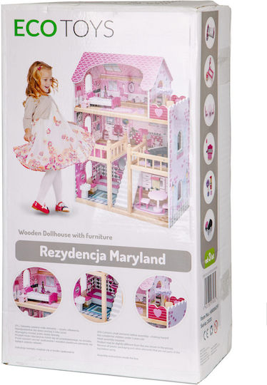 Ecotoys Holzpuppenhaus