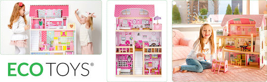 Ecotoys Holzpuppenhaus