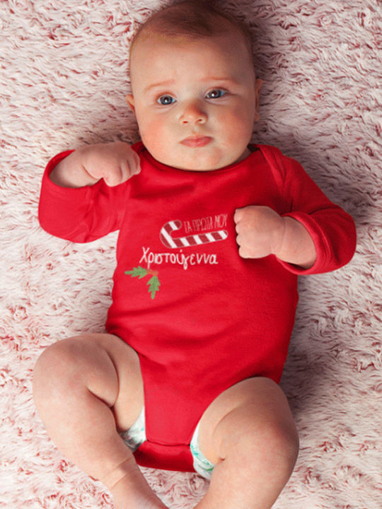 CORC Baby Bodysuit Long-Sleeved RED