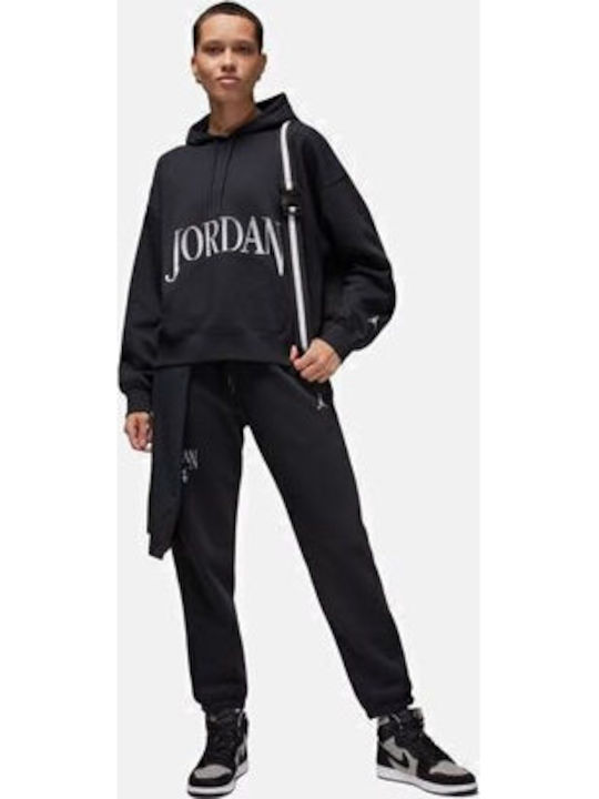 Brooklyn Women's Sweatshirt Hooded Black