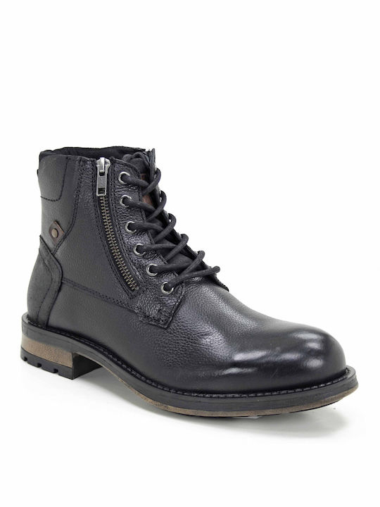 JK London Schwarz Herrenstiefel