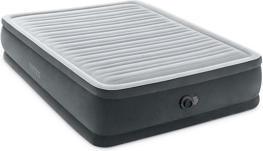 Intex Double Air Mattress with Integrated Electric Pump Comfort Plush 203x152x46cm