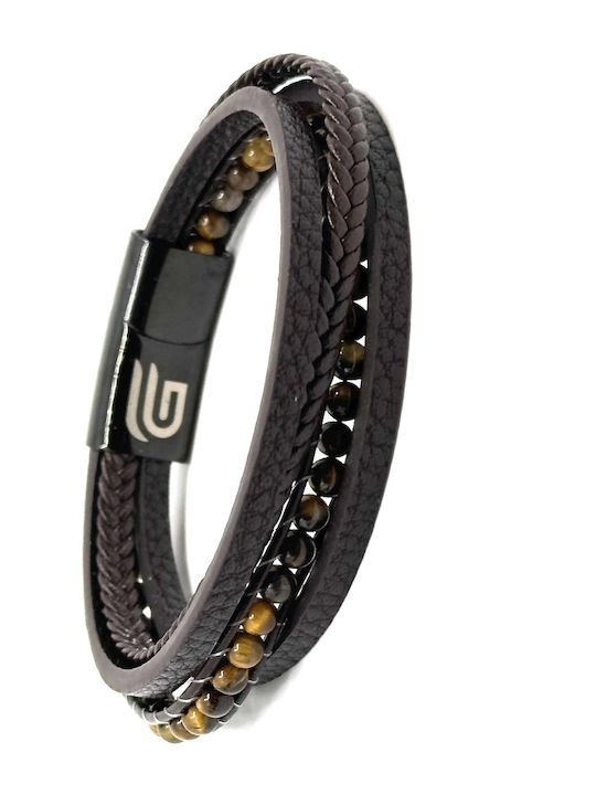 Legend Accessories Leder Armband 21cm