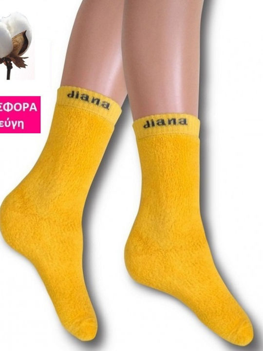 Diana Дамски Чорапи Yellow 2Пакет