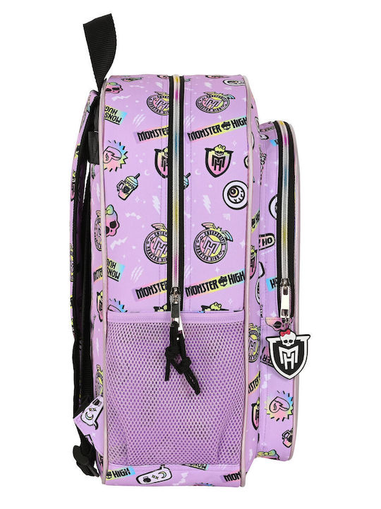 Monster High Best Boos Schulranzen Rucksack Grundschule Flieder mit Flaschenhalter
