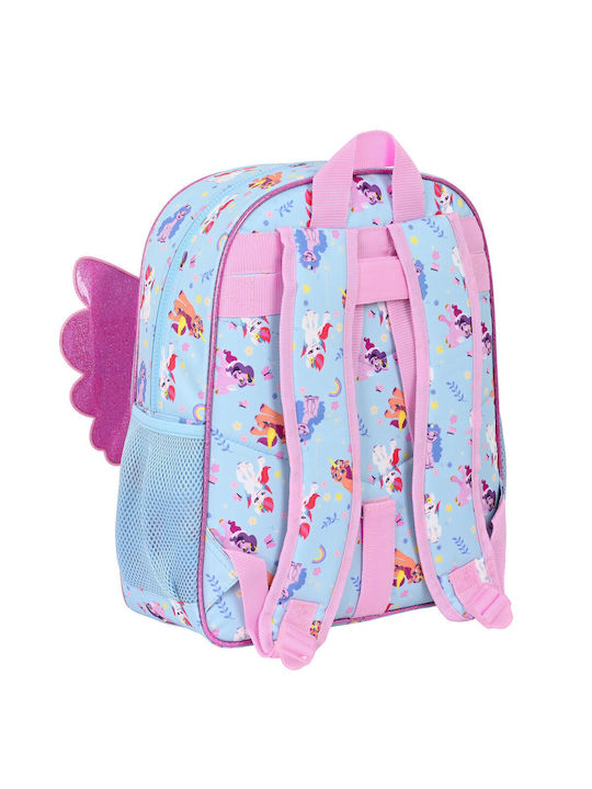 My Little Pony Wild School Bag Backpack Kindergarten Blue with Water bottle holder