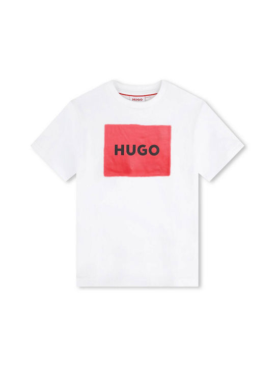 Hugo Boss Kinder-T-Shirt Weiß