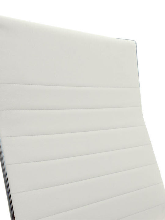 Valter Reclining Office Chair with Fixed Arms White Pakketo
