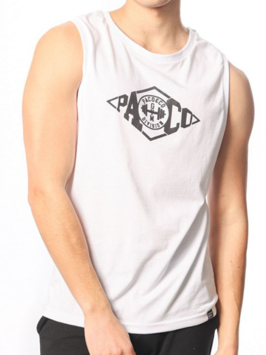 Paco & Co Men's Sleeveless Blouse White