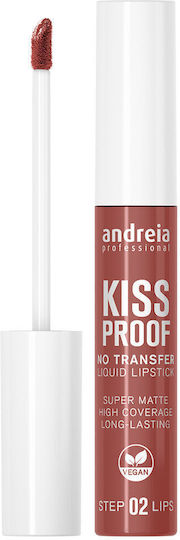 Andreia Professional Kiss Proof Lang anhaltend Flüssig Lippenstift Matt Nude Blush 05 8ml