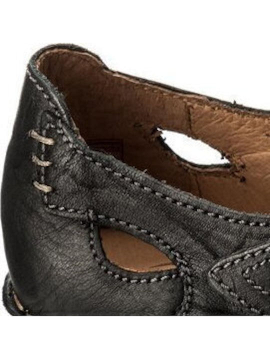 Flache Sandalen für Damen in Schwarz Farbe