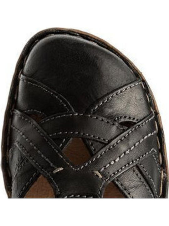 Flache Sandalen für Damen in Schwarz Farbe