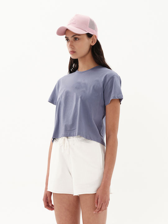Emerson Damen Sportlich Crop T-shirt Purple