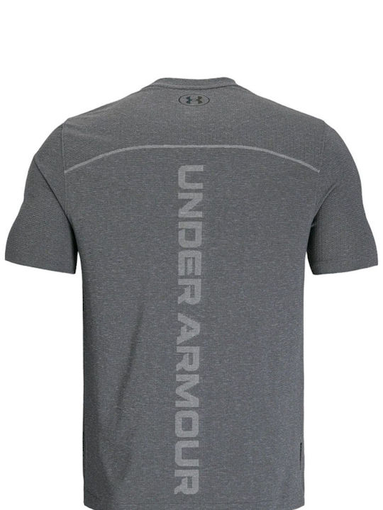 Under Armour Ua Rush Seamless Wordmark Ss Blouse Gray