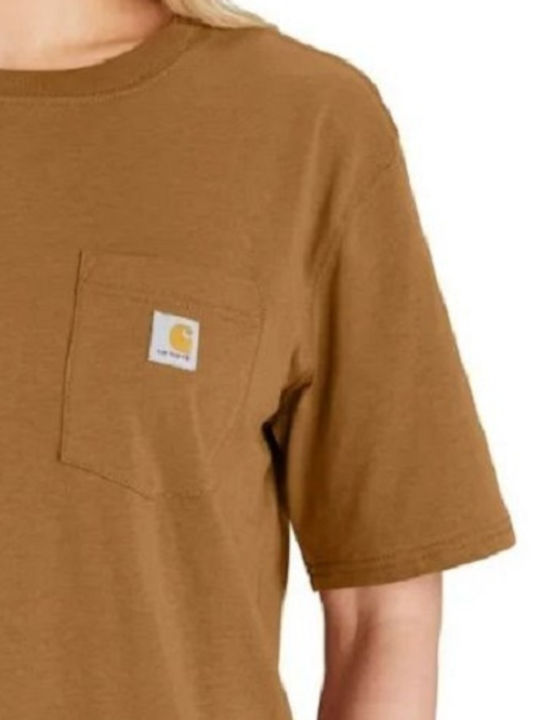 Carhartt T-Shirt Εργασίας Καφέ