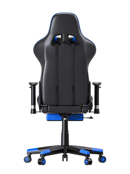 Oneray D0921F Scaun Gaming Din piele ecologică cu Suport pentru picioare Negru/Albastru